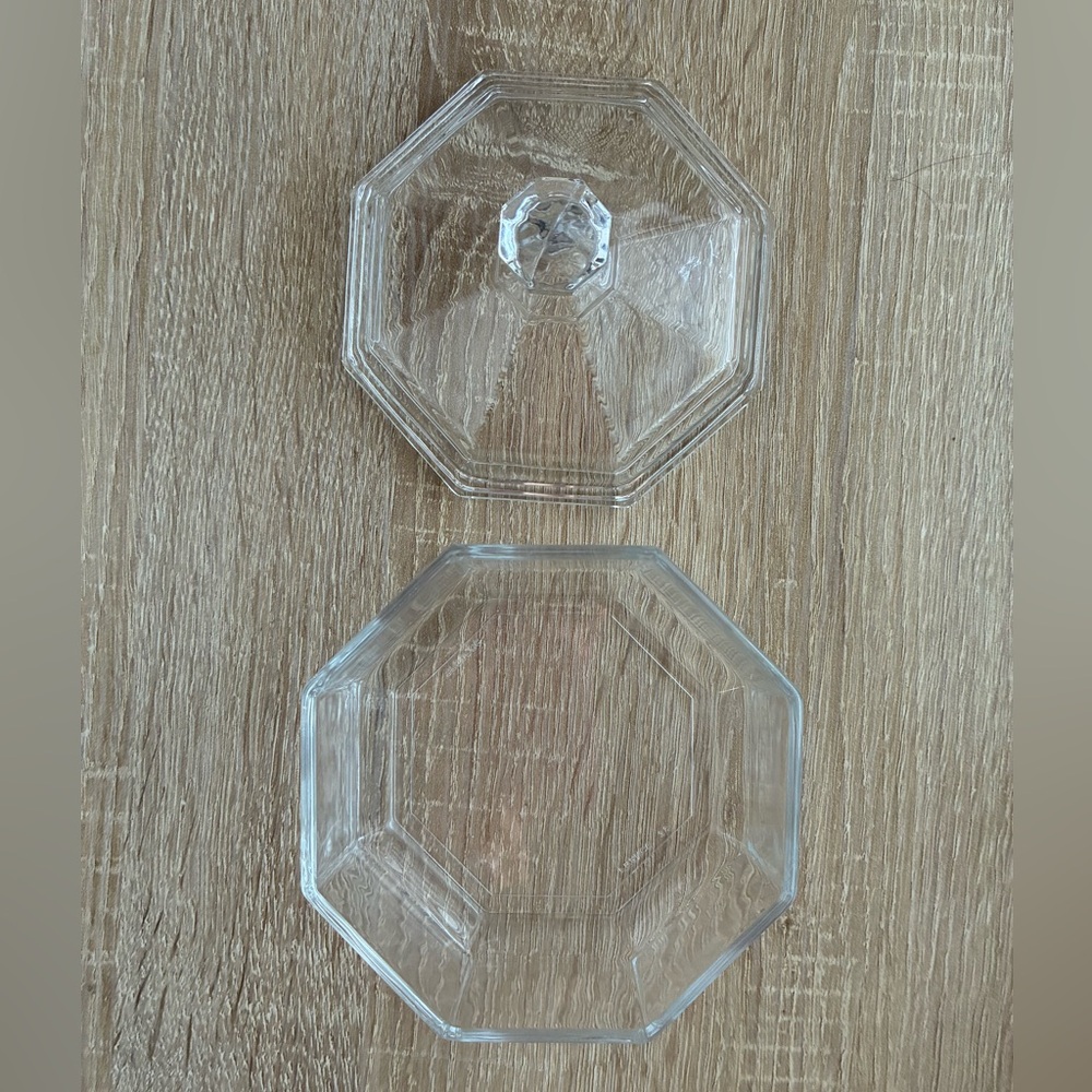 Vintage Octime Clear Sugar Bowl & Lid by Arcoroc France 🤍✨🤍✨ - Picture 2 of 8